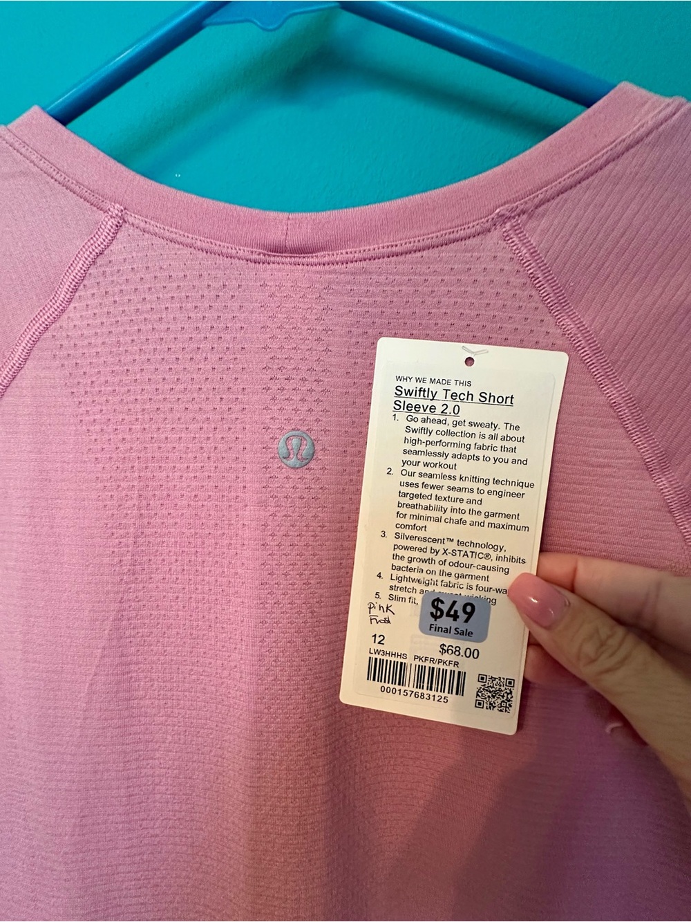 lululemon Swiftly Tech Short Sleeve 2.0 - pink frost